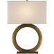 Cercle 33 inch 150 watt Dark Antique Brass Table Lamp Portable Light