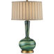 Lamartine 30.5 inch 150 watt Green/Antique Brass Table Lamp Portable Light