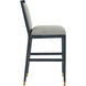 Santos 44 inch Vintage Navy/Performance Barrett Dusk/Satin Brass Bar Stool