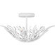 Snowfall 3 Light 21.5 inch Gesso White Semi-Flush Mount Ceiling Light