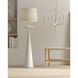 Giacomo 53 inch 150 watt Gesso White Floor Lamp Portable Light