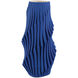 Blue Pleat 16.75 X 8.25 inch Vase, Large