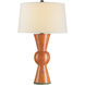 Upbeat 31 inch 150 watt Orange Table Lamp Portable Light