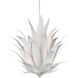 Agave 9 Light 26.75 inch Gesso White Chandelier Ceiling Light, Marjorie Skouras Collection