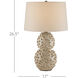 Barnacle 26.5 inch 150 watt Ivory/Brown Table Lamp Portable Light