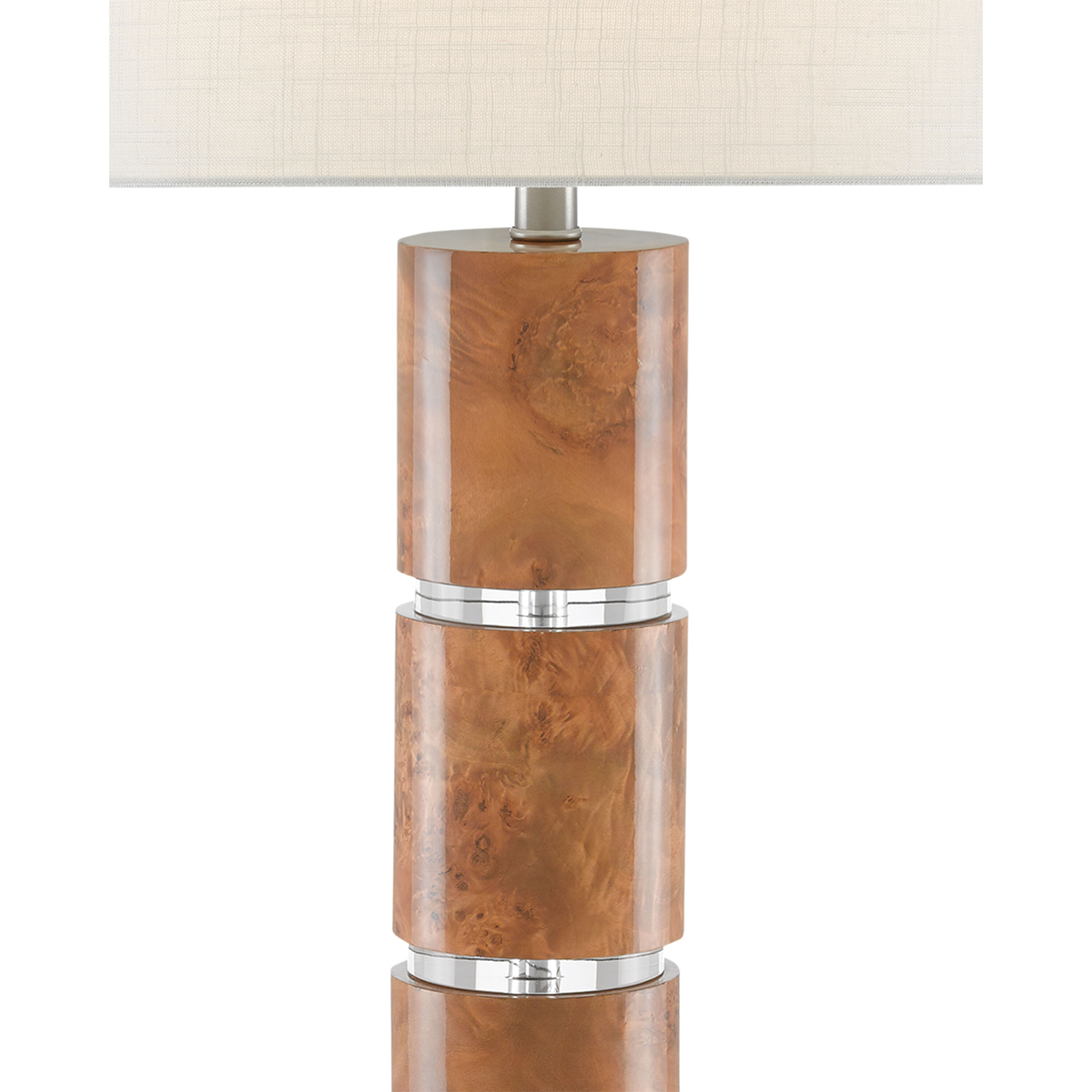 Birdseye 29.5 inch 150 watt Birdseye Maple Veneer Table Lamp Portable Light