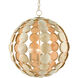 Tartufo 4 Light 19.25 inch Coco Cream Chandelier Ceiling Light