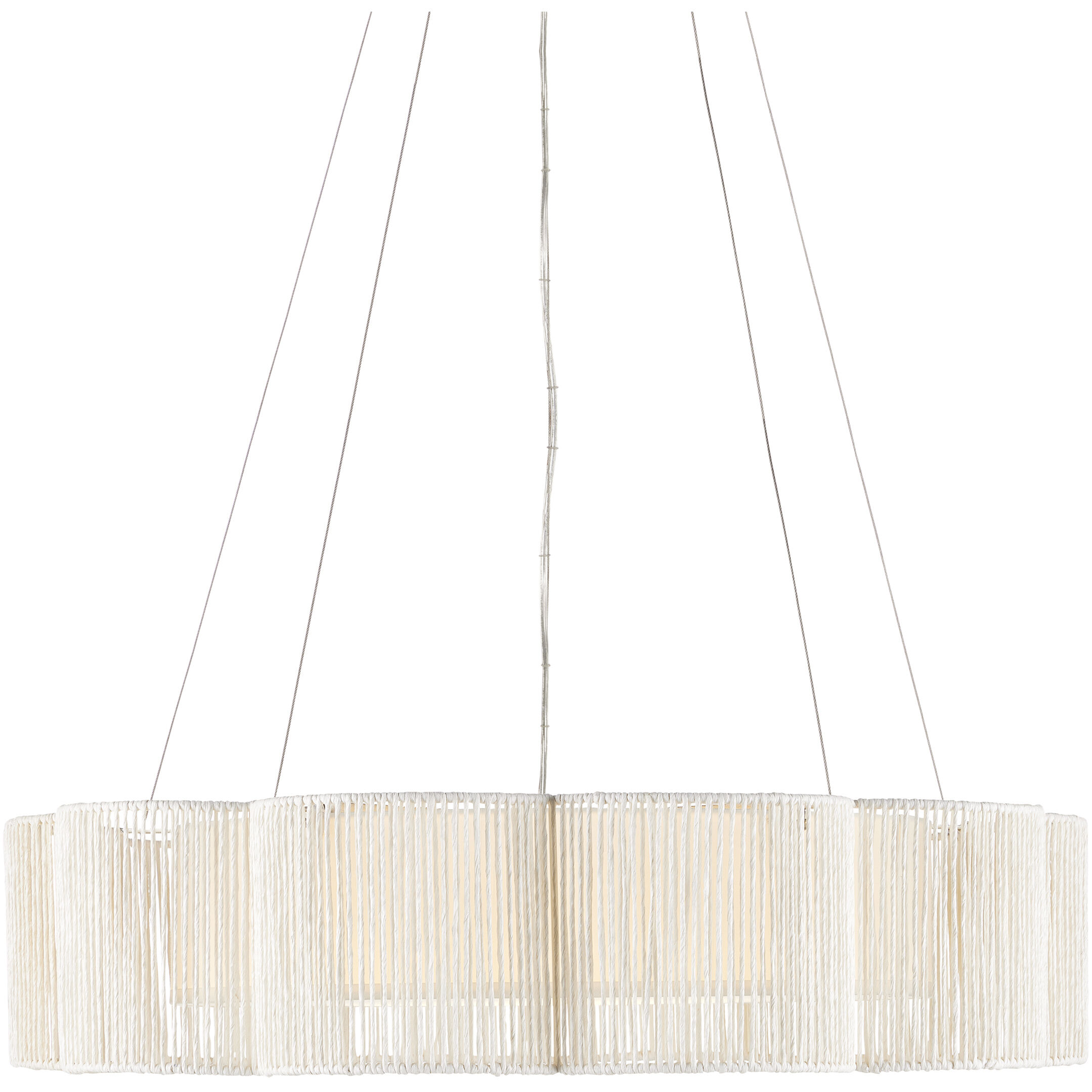 Ancroft 1 Light 32 inch Silver Leaf and White Chandelier Ceiling Light