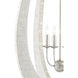 Arietta 4 Light 20.25 inch White/Pearl/Silver Leaf Chandelier Ceiling Light