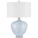 Tinney 26.25 inch 150.00 watt Blue/Clear Table Lamp Portable Light