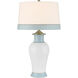 Kora 32 inch 150.00 watt White/Light Blue Table Lamp Portable Light