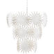 Bismarkia 13 Light 43.5 inch Gesso White Chandelier Ceiling Light, Large, Marjorie Skouras Collection