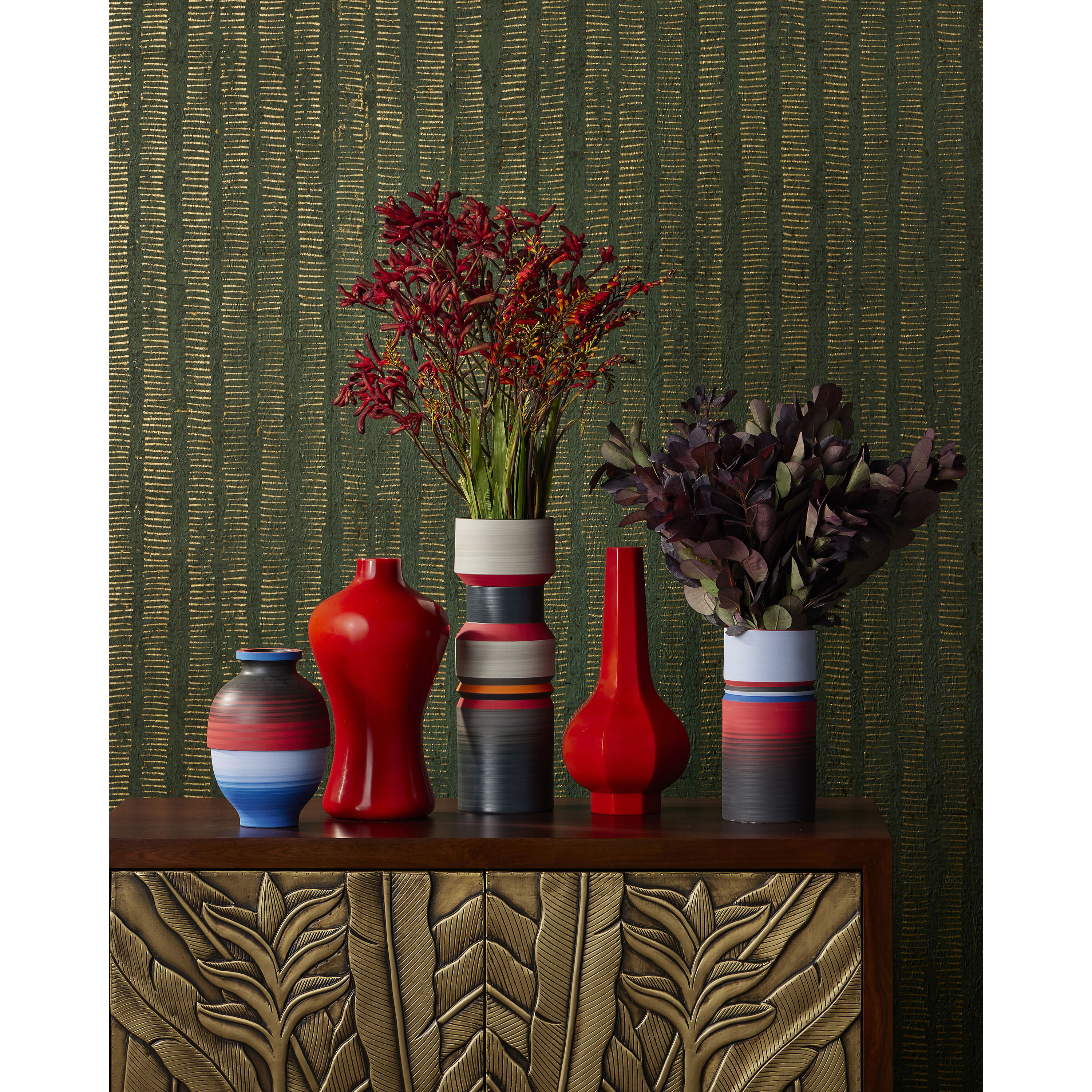 Happy 80's 15.2 X 6 inch Vases, Set of 3