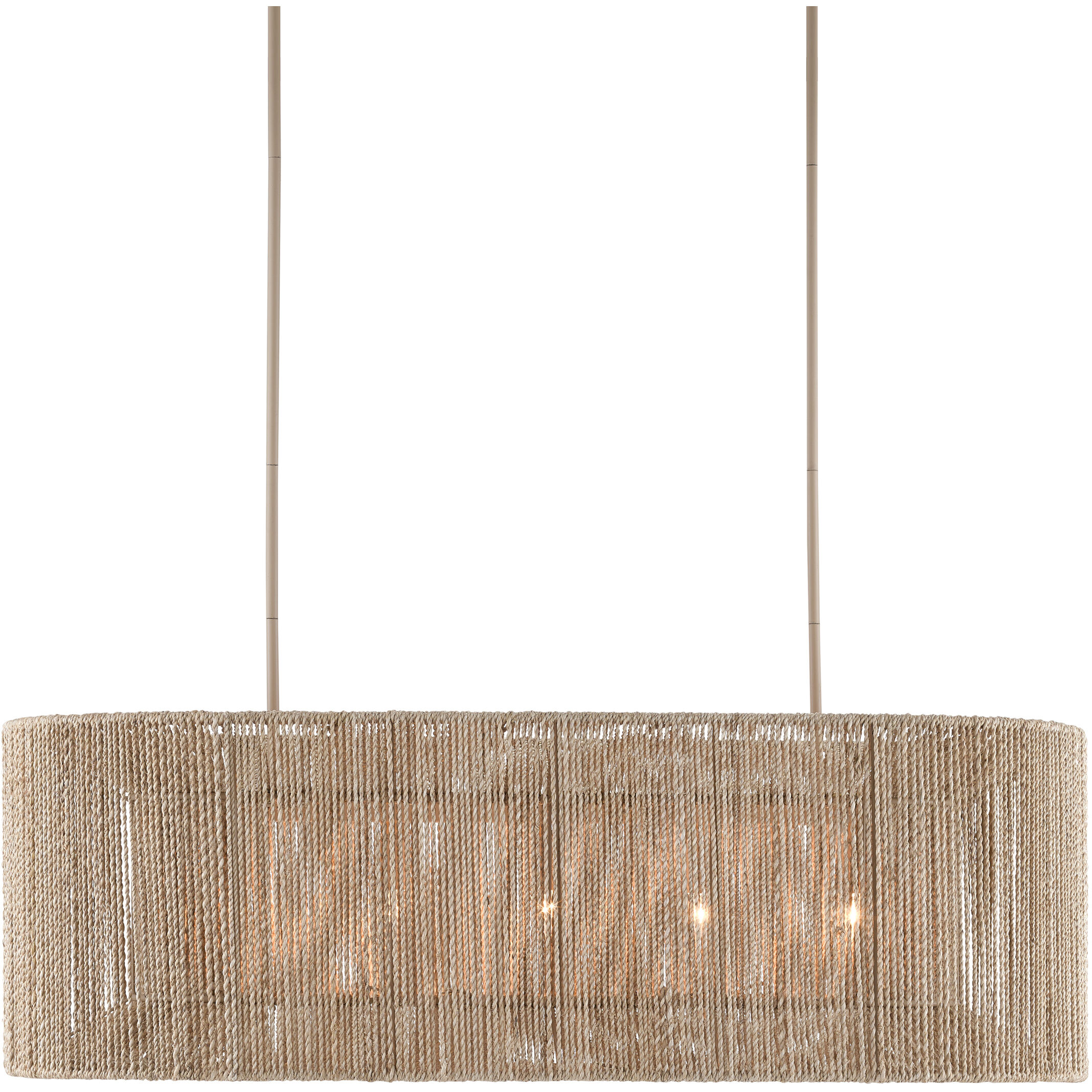 Mereworth 5 Light 42.25 inch Natural Rope/Beige Chandelier Ceiling Light