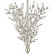 Forget-Me-Not 66 inch 100.00 watt Clear/Silver Leaf Floor Lamp Portable Light