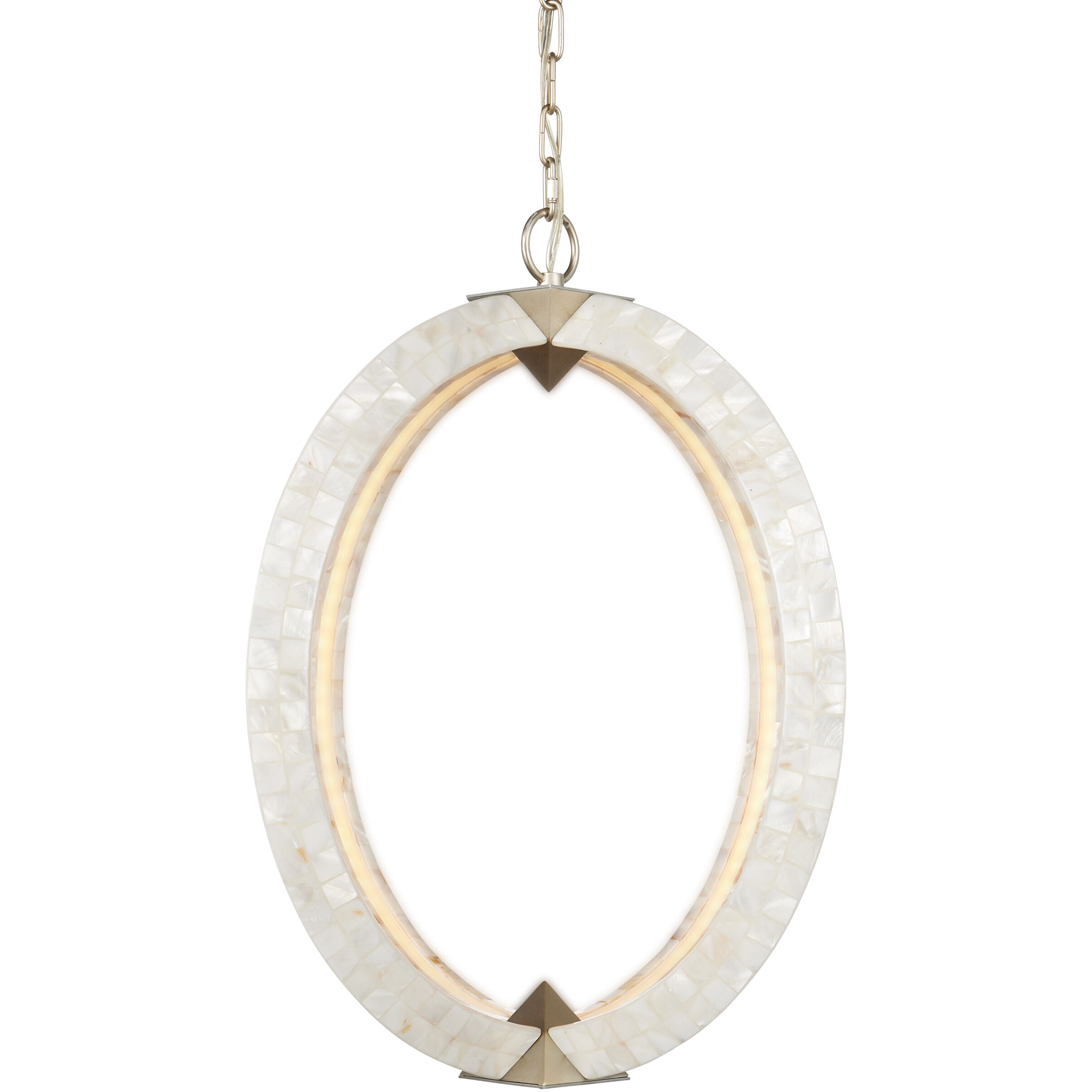 Arietta LED 20 inch Pearl/Silver Chandelier Ceiling Light