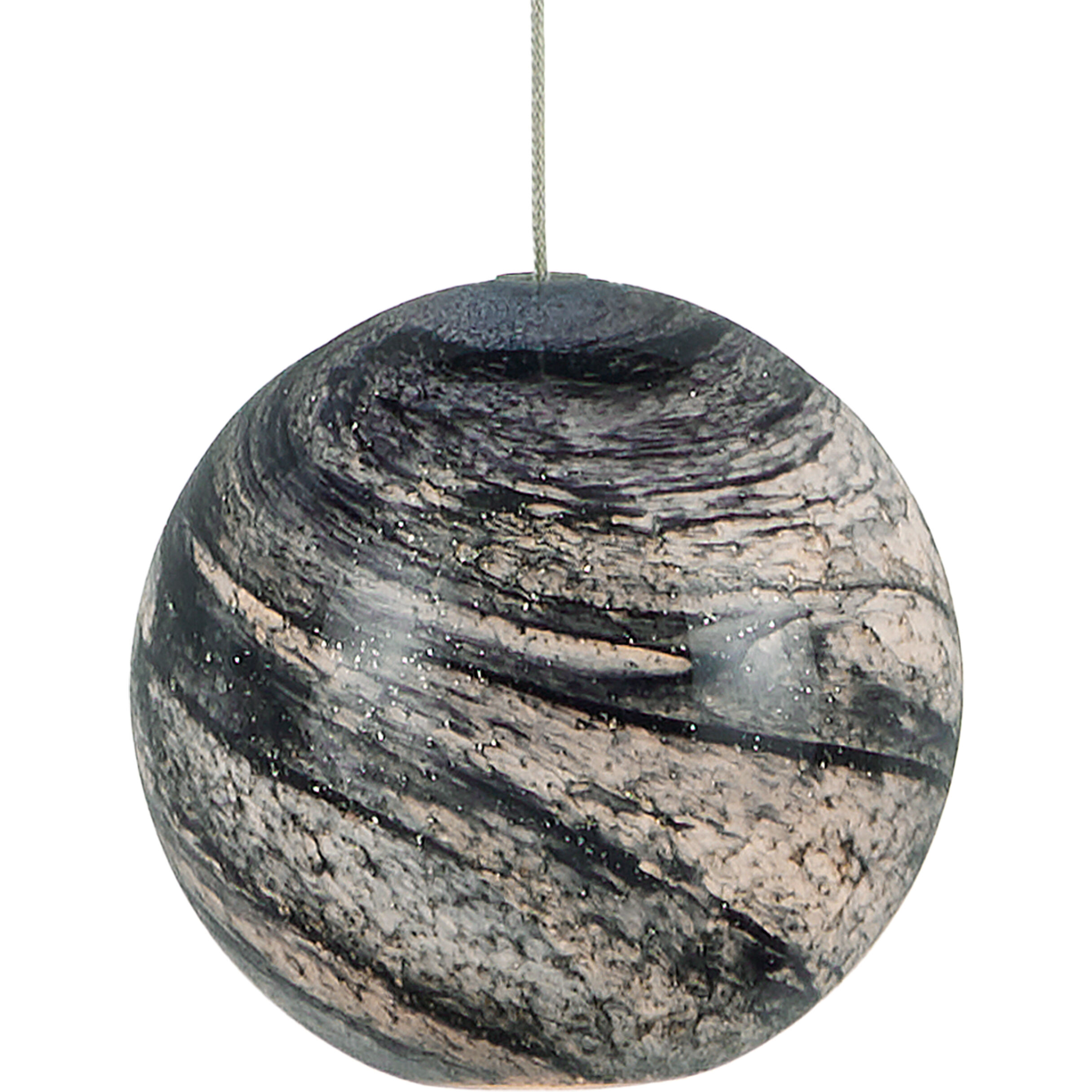 Palatino 3 Light 10.5 inch Blue Marbeled and Silver Multi-Drop Pendant Ceiling Light