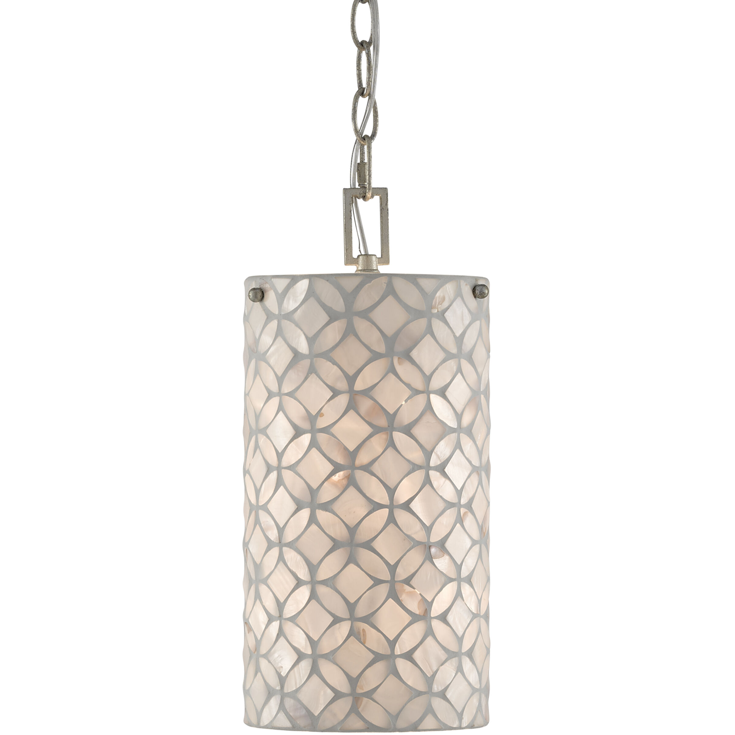 Ellison 1 Light 6.25 inch Pearl/Antique Silver Leaf Pendant Ceiling Light