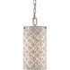 Ellison 1 Light 6.25 inch Pearl/Antique Silver Leaf Pendant Ceiling Light
