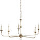 Nottaway 5 Light 36 inch Champagne Chandelier Ceiling Light, Small