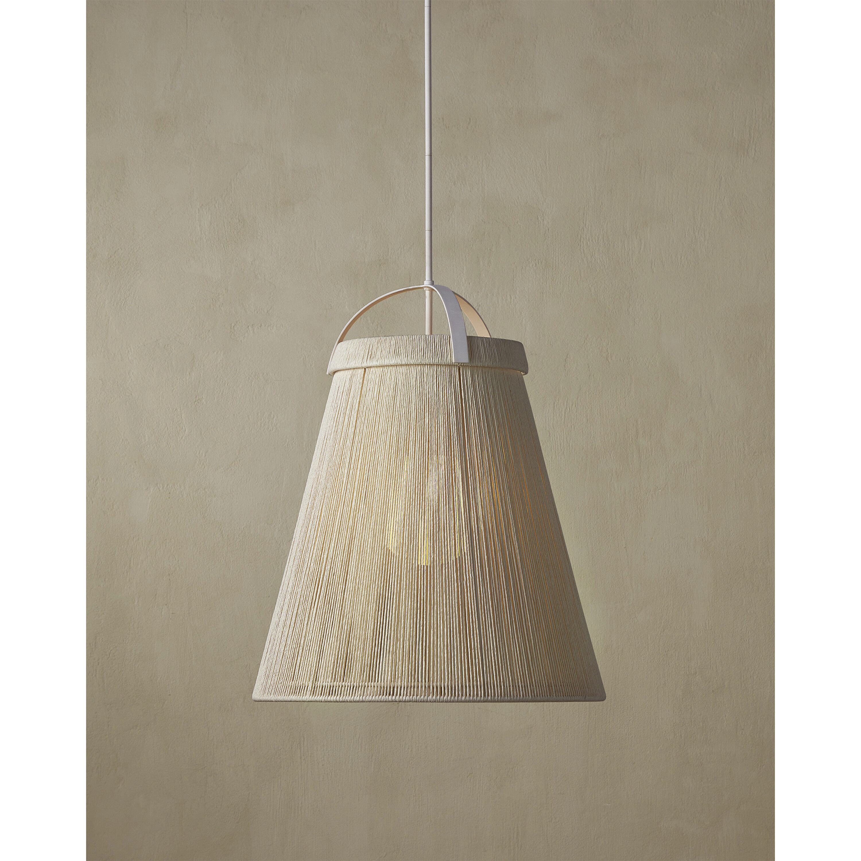Parnell 1 Light 27.75 inch White/Gesso White/Frosted White Pendant Ceiling Light