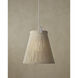 Parnell 1 Light 27.75 inch White/Gesso White/Frosted White Pendant Ceiling Light