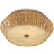 Antibes LED 18.25 inch Natural/Honey Beige Flush Mount Ceiling Light
