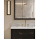Verona 36 X 34 inch Black Lacquered Linen/Natural/White/Champagne Vanity with Undermount Sink