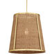 Deauville 1 Light 22 inch Natural/Polished Brass Pendant Ceiling Light, Suzanne Duin Collection