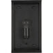 Royster 1 Light 13.75 inch Matte Black/Clear Outdoor Wall Sconce