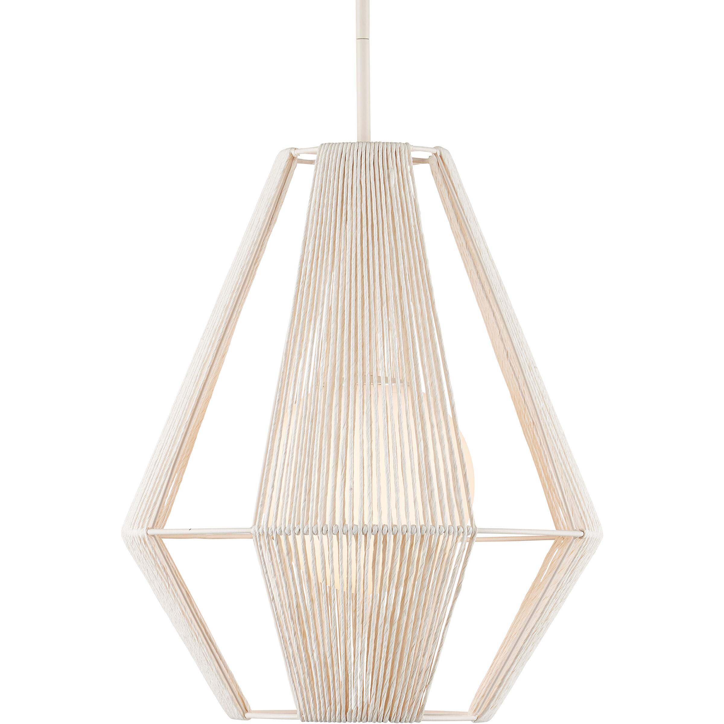 Fraxel 1 Light 17 inch White/Frosted White/Vanilla Pendant Ceiling Light