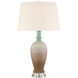 Happy 80's 30.25 inch 150.00 watt Brown/Light Blue/Clear Table Lamp Portable Light