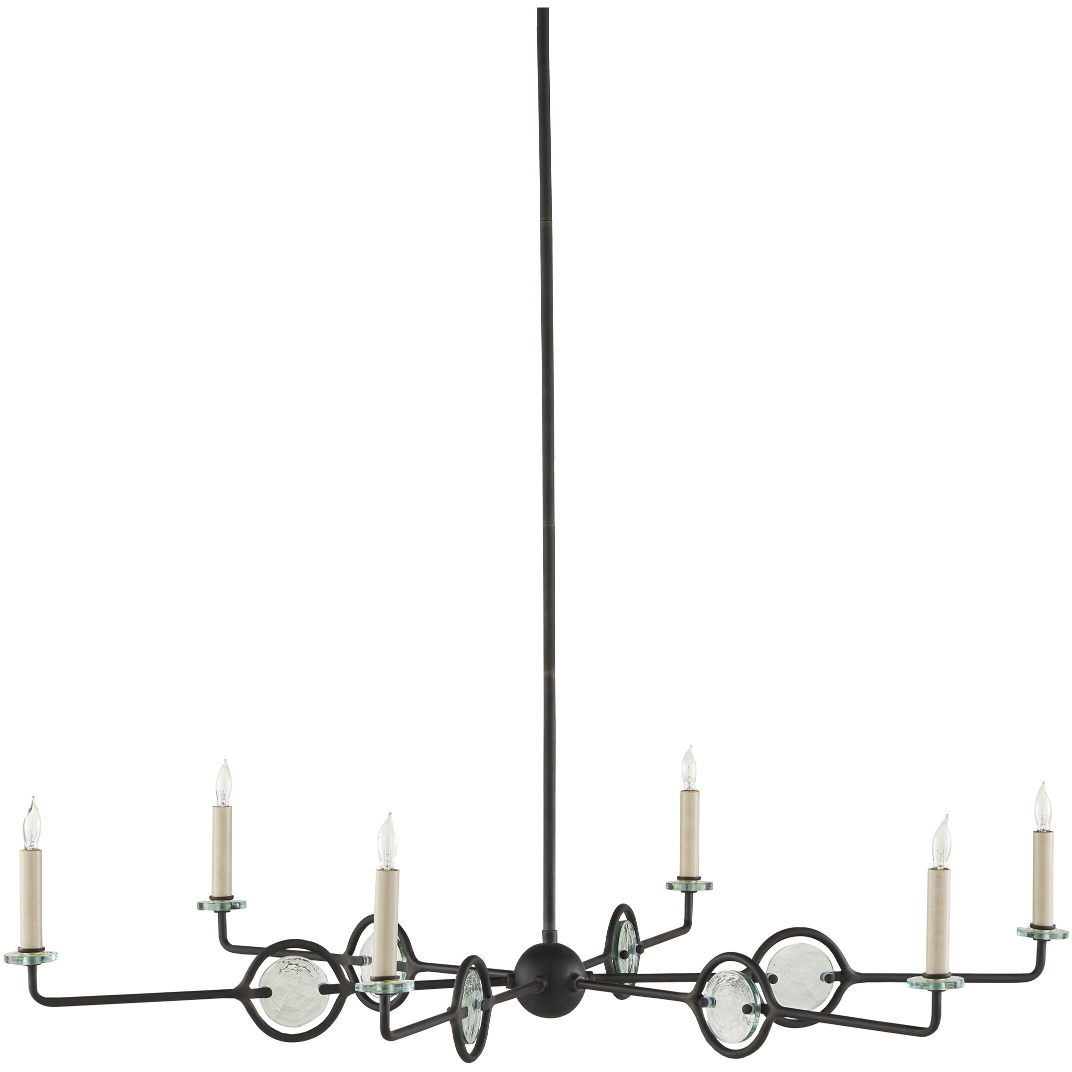 Privateer 6 Light 43.75 inch Blacksmith Chandelier Ceiling Light