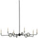Privateer 6 Light 43.75 inch Blacksmith Chandelier Ceiling Light