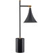 Bibliophile 23 inch 6 watt Matte Black/Matte Brass Table Lamp Portable Light