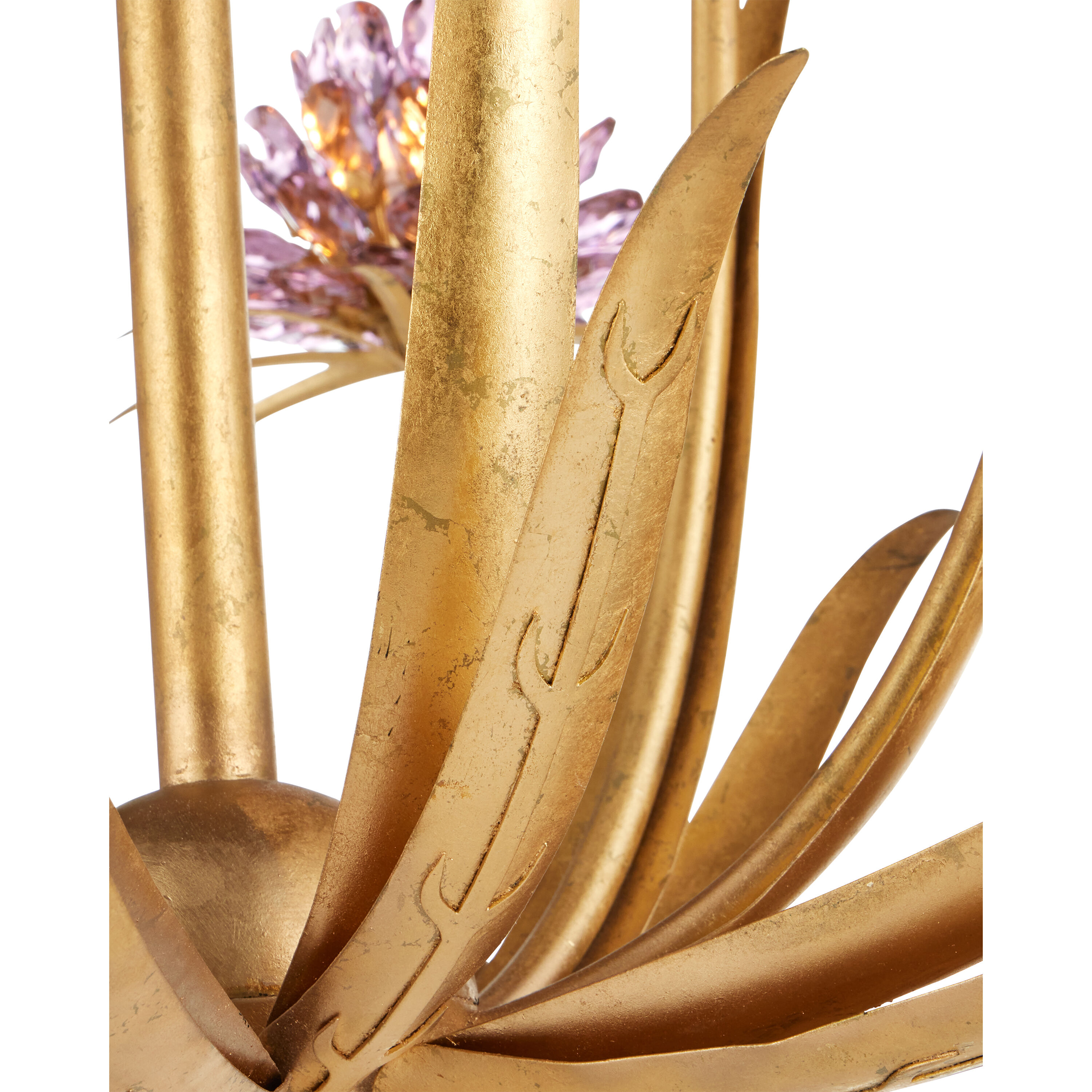 Marilee 12 Light 44 inch Pink/Dutch Gold Leaf Chandelier Ceiling Light, Large