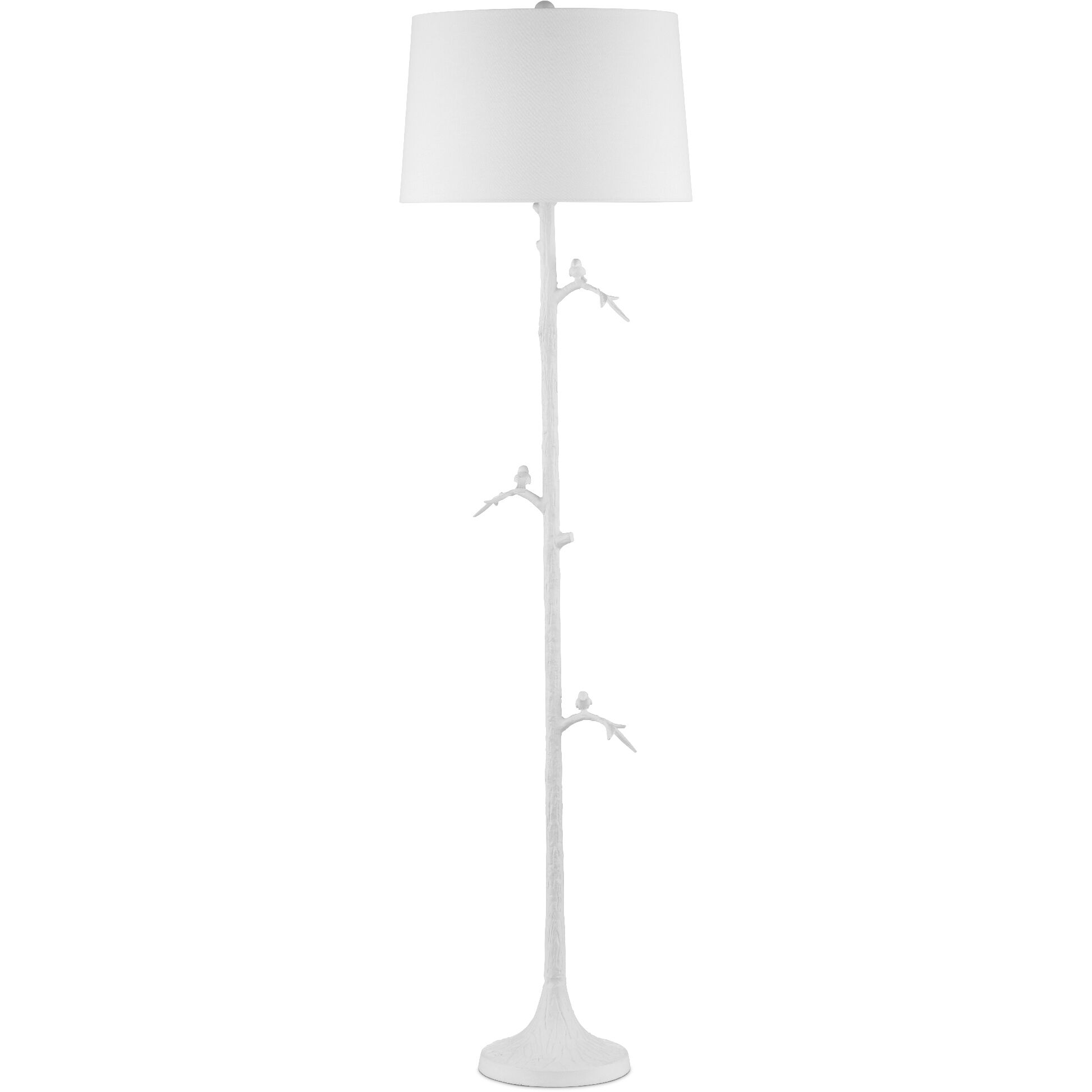 Piaf 69.5 inch 150 watt Gesso White Floor Lamp Portable Light