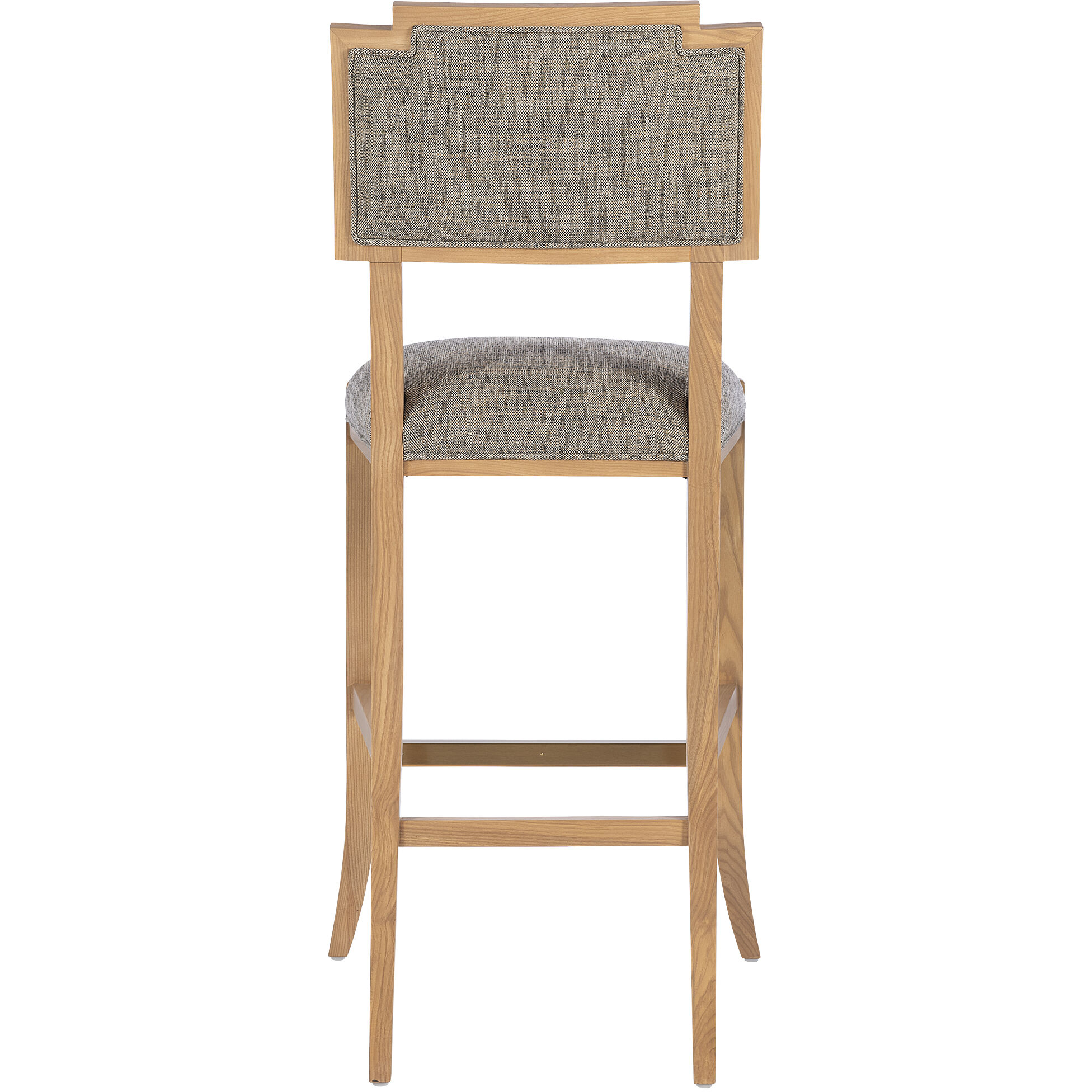 Melanie 46 inch Blonde Ash Wood/Brass Bar Stool