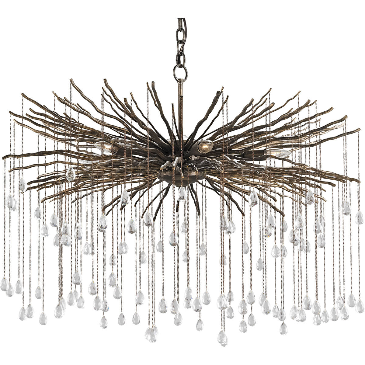 Fen 6 Light 38 inch Cupertino Chandelier Ceiling Light, Large