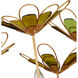 Midsummer 9 Light 39 inch Contemporary Gold Leaf/Contemporary Gold/Green Chandelier Ceiling Light