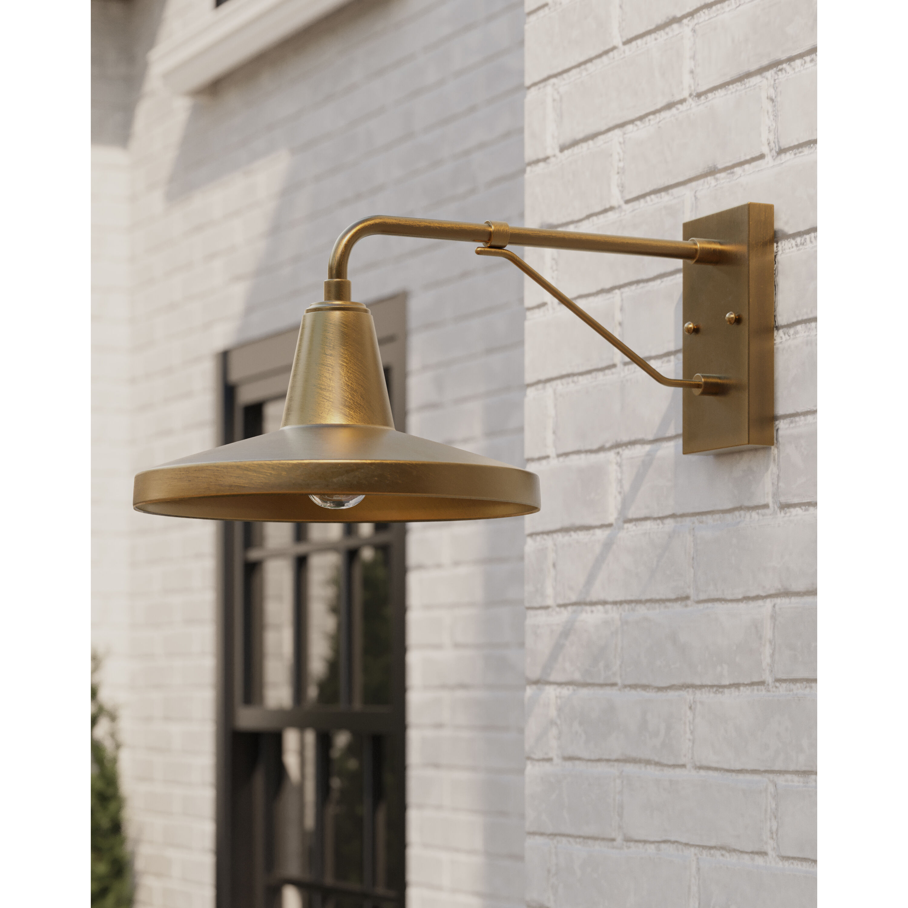 Mariner 1 Light 10.5 inch Antique Brass Outdoor Wall Sconce