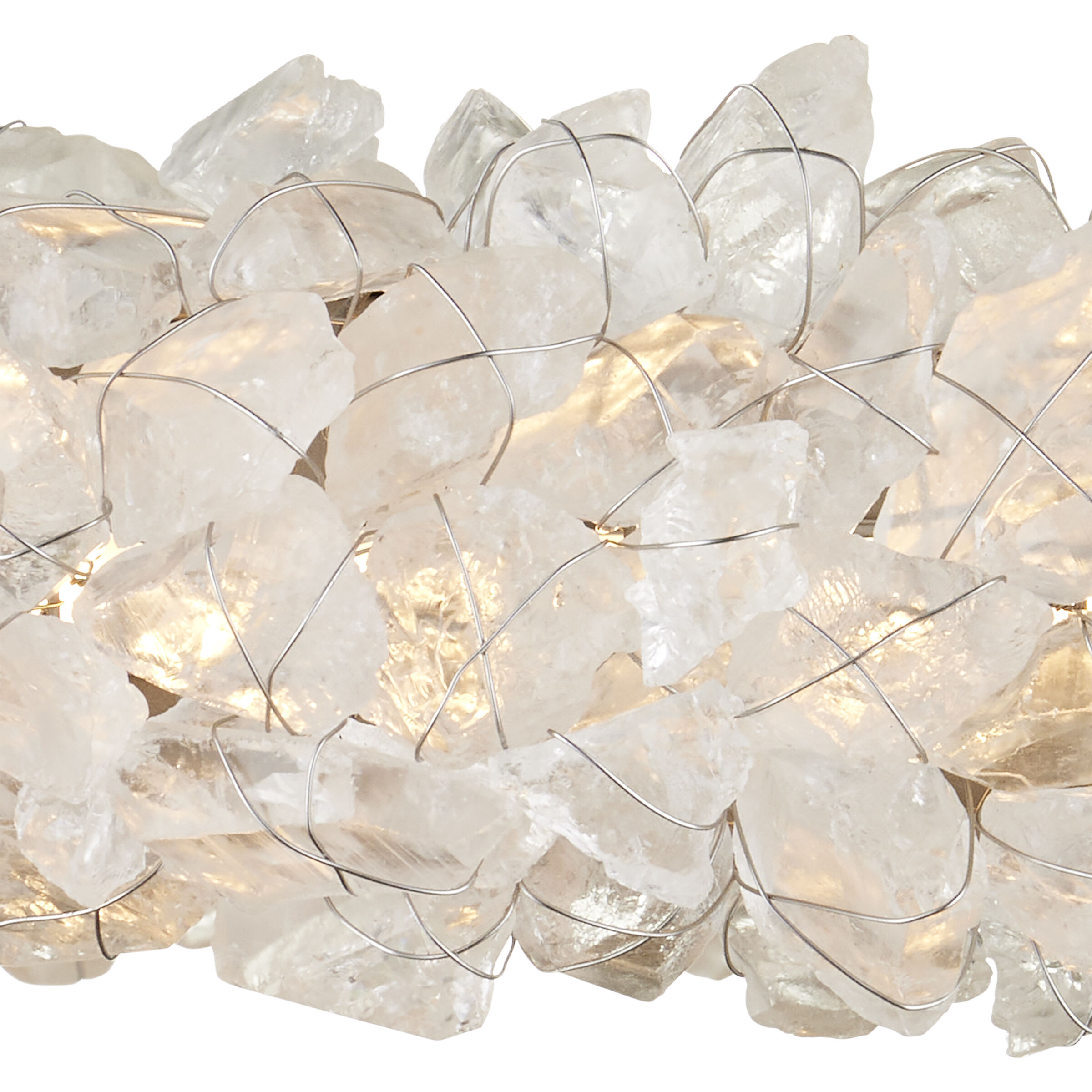 Iconoclast 1 Light 32 inch Contemporary Silver Leaf/Contemporary Silver/Natural Chandelier Ceiling Light