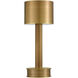 Traverse 13 inch 1.5 watt Brass Cordless Table Lamp Portable Light