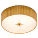 Caravel 1 Light 14 inch Gold Leaf/Frosted Glass Flush Mount Ceiling Light