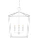 Denison 5 Light 32 inch Gesso White Chandelier Ceiling Light
