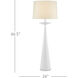 Giacomo 53 inch 150 watt Gesso White Floor Lamp Portable Light