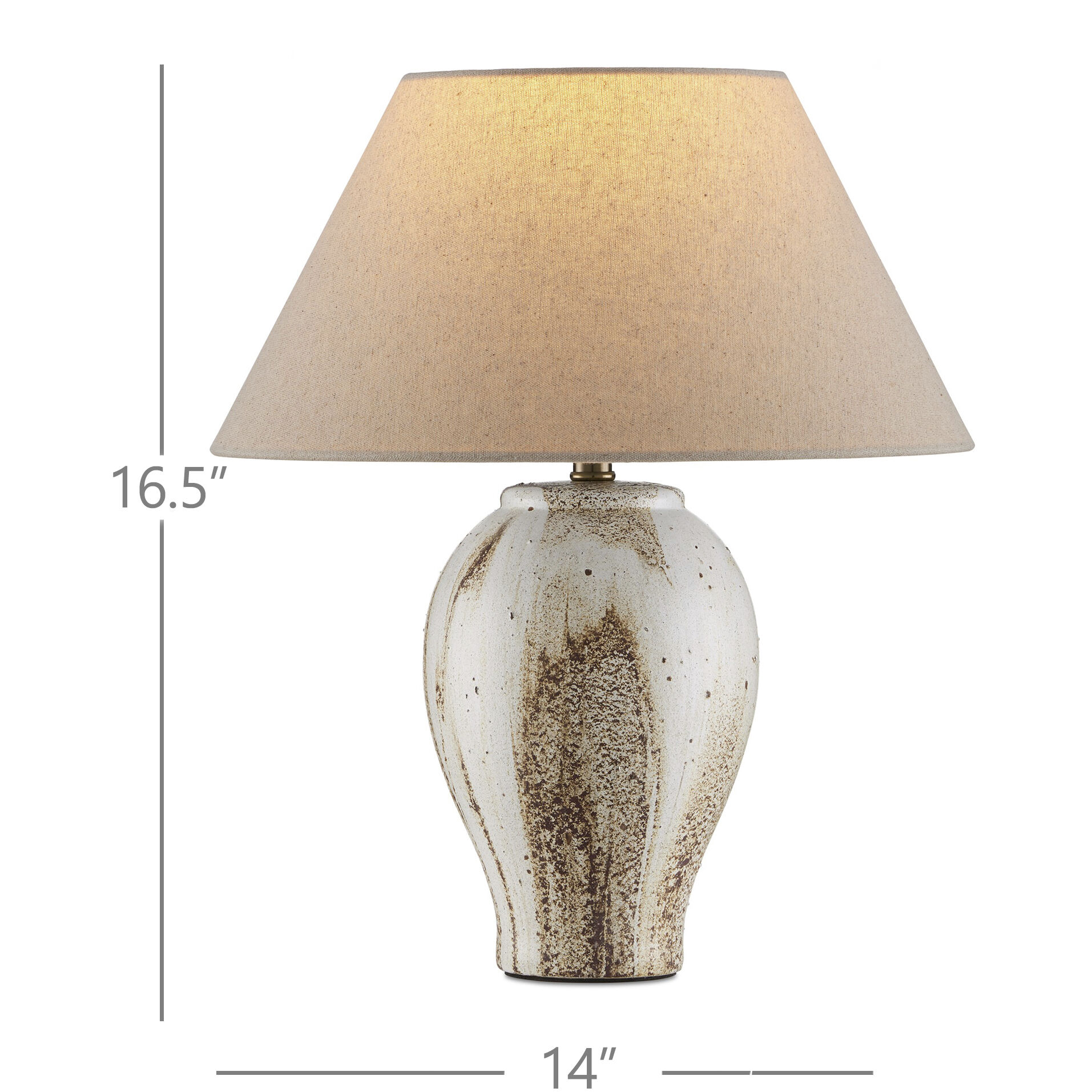 Latte 16.5 inch 60 watt Beige/Off-White Table Lamp Portable Light