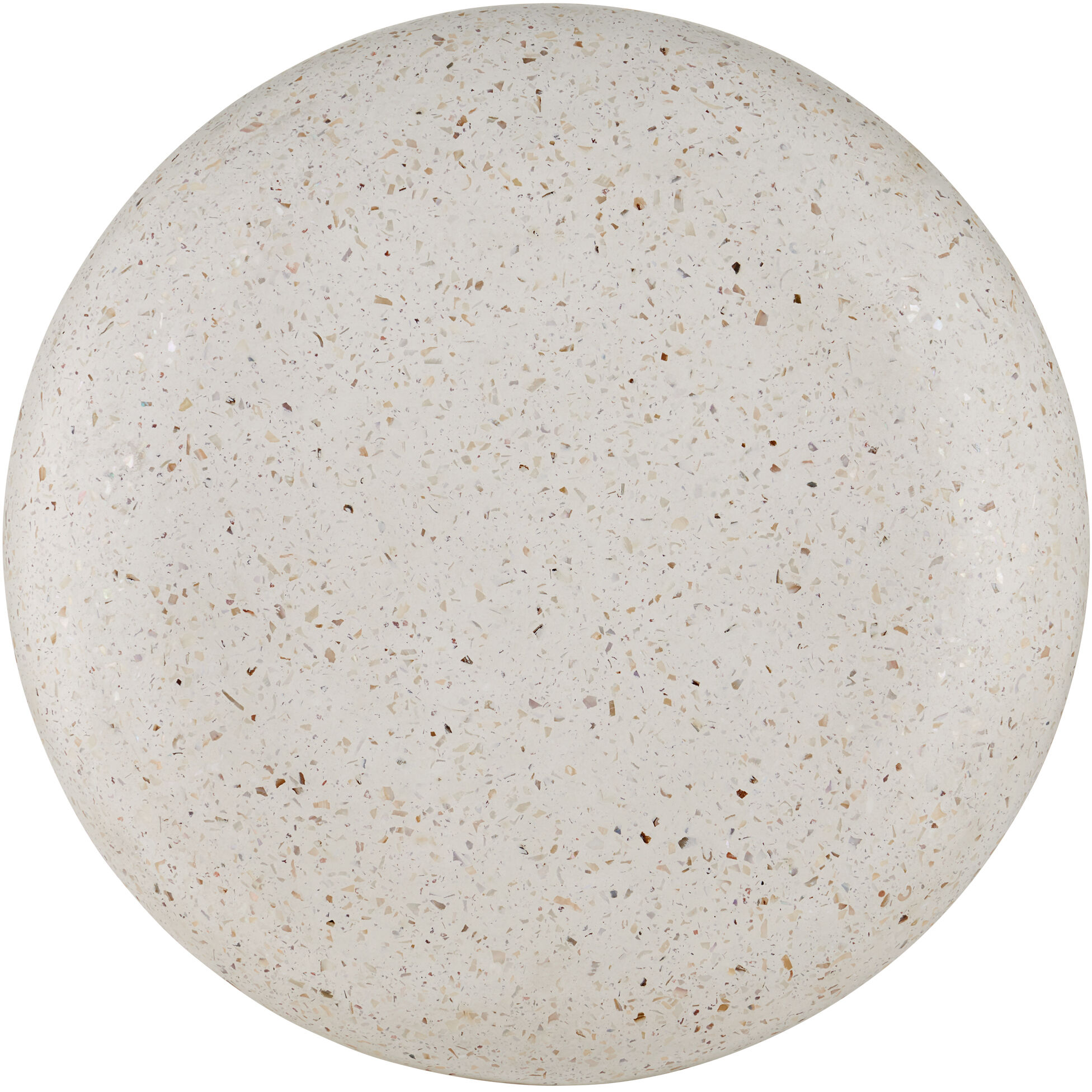 Cusani 18.75 inch Ivory Terrazzo Indoor/Outdoor Stool