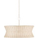 Phebe 4 Light 28.5 inch Bleached Natural and Vanilla Chandelier Ceiling Light