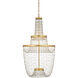 Mademoiselle LED 27.25 inch Contemporary Gold Leaf/Contemporary Gold/Clear Chandelier Ceiling Light
